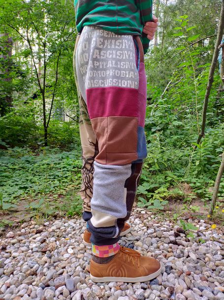 ColorBlock/PatchworkHose mit Malerei